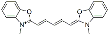 2-[5-(3-Methyl-2,3-dihydrobenzoxazole-2-ylidene)-1,3-pentadienyl]-3-methylbenzoxazole-3-ium 结构式
