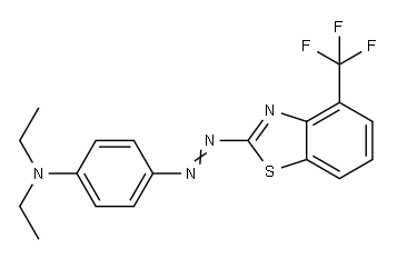 N,N-Diethyl-4-[[4-(trifluoromethyl)benzothiazol-2-yl]azo]benzenamine Struktur