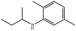 2,5-ジメチル-N-(1-メチルプロピル)ベンゼンアミン 化学構造式