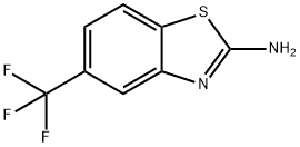 2-氨基-5-三氟甲基苯并噻唑, 60388-38-7, 结构式