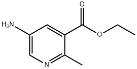 5-アミノ-2-メチルニコチン酸エチル 化学構造式