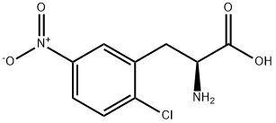 DL-2-Chloro-5-nitrophenylalanine Structure