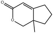 Cyclopenta[c]pyran-3(1H)-one, 5,6,7,7a-tetrahydro-7a-methyl- (9CI) Struktur