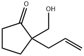 Cyclopentanone, 2-(hydroxymethyl)-2-(2-propenyl)- (9CI) 结构式