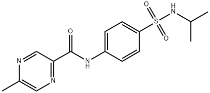 Pyrazinecarboxamide, 5-methyl-N-[4-[[(1-methylethyl)amino]sulfonyl]phenyl]- (9CI) Structure