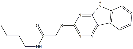 Acetamide, N-butyl-2-(2H-1,2,4-triazino[5,6-b]indol-3-ylthio)- (9CI)|