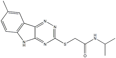 Acetamide, N-(1-methylethyl)-2-[(8-methyl-2H-1,2,4-triazino[5,6-b]indol-3-yl)thio]- (9CI) Structure