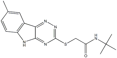 Acetamide, N-(1,1-dimethylethyl)-2-[(8-methyl-2H-1,2,4-triazino[5,6-b]indol-3-yl)thio]- (9CI)|