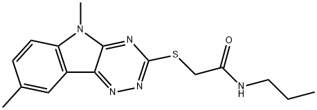 Acetamide, 2-[(5,8-dimethyl-5H-1,2,4-triazino[5,6-b]indol-3-yl)thio]-N-propyl- (9CI)|