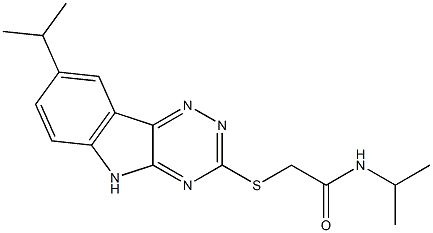 Acetamide, N-(1-methylethyl)-2-[[8-(1-methylethyl)-2H-1,2,4-triazino[5,6-b]indol-3-yl]thio]- (9CI)|