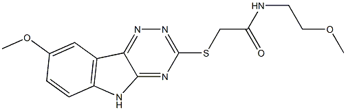 Acetamide, N-(2-methoxyethyl)-2-[(8-methoxy-2H-1,2,4-triazino[5,6-b]indol-3-yl)thio]- (9CI)|