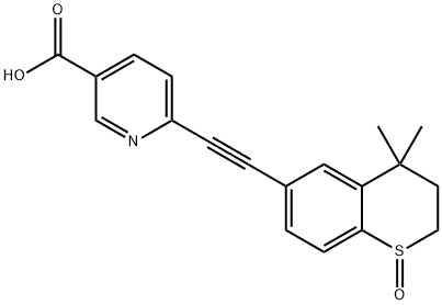 6-[(3,4-Dihydro-4,4-diMethyl-1-oxido-2H-1-benzothiopyran-
6-yl)ethynyl]-3-pyridinecarboxylic Acid Struktur