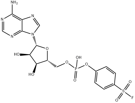 adenosine-5'-(4-fluorosulfonylphenylphosphate) Struktur
