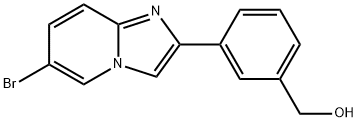 [3-(6-bromo-imidazo[1,2-a]pyridin-2-yl)-phenyl]-methanol Struktur