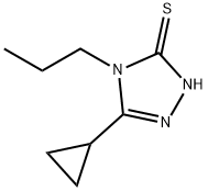 5-シクロプロピル-4-プロピル-4H-1,2,4-トリアゾール-3-チオール 化学構造式