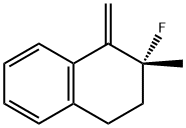 Naphthalene, 2-fluoro-1,2,3,4-tetrahydro-2-methyl-1-methylene-, (2R)- (9CI) Struktur