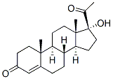 17- BETA-羟基黄体酮,604-09-1,结构式