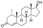 17β-ヒドロキシ-1α-メチルアンドロスタ-4-エン-3-オン 化学構造式