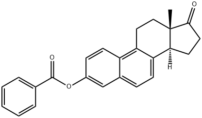 3-(ベンゾイルオキシ)エストラ-1,3,5,7,9-ペンタエン-17-オン 化学構造式
