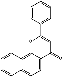 α-ナフトフラボン 化学構造式