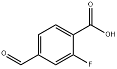 4-Carboxy-3-fluorobenzaldehyde Struktur