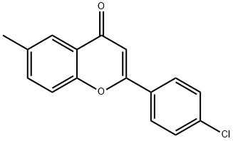 4'-CHLORO-6-METHYLFLAVONE Structure