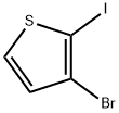 3-溴-2-碘噻吩 结构式