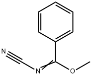 N-氰基苯甲亚胺酸甲酯, 6041-23-2, 结构式
