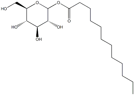 1-OXODODECYL-D-GLUCOPYRANOSIDE Struktur