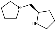 (R)-(-)-1-(2-ピロリジニルメチル)ピロリジン 化学構造式