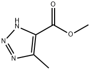 5-甲基-2H-1H-1,2,3-三氮唑-4-甲酸甲酯 结构式