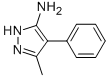 5-甲基-4-苯基-2H-吡唑-3-胺,60419-81-0,结构式