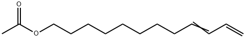 Acetic acid dodeca-9,11-dienyl ester Structure