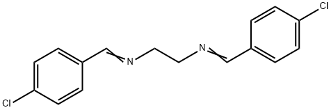 ビス(P-クロロベンジリデン)エチレンジアミン 化学構造式
