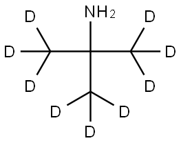 叔丁胺-D9,6045-08-5,结构式