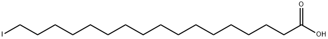 17-ヨードヘプタデカン酸 化学構造式