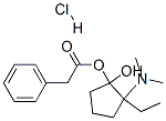2-(dimethylamino)ethyl (+)-(1-hydroxycyclopentyl)phenylacetate hydrochloride Struktur