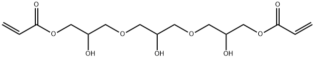 GLYCEROL 1,3-DIGLYCEROLATE DIACRYLATE Structure