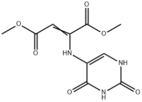 (2,4-Dioxo-1,2,3,4-tetrahydro-pyrimidin-5-ylamino)-fumaric acid dimethyl ester Struktur