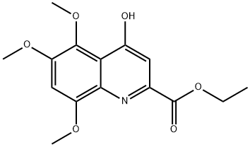 4-羟基-5,6,8-三甲氧基喹啉-2-羧酸乙酯,6046-71-5,结构式