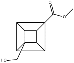 (2R,3R,4S,5S)-4-(ヒドロキシメチル)キュバン-1-カルボン酸メチル 化学構造式