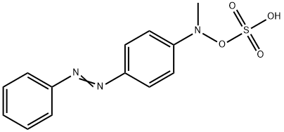 N-methyl-4-aminoazobenzene-N-sulfate Struktur