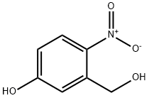 2-ニトロ-5-ヒドロキシベンゼンメタノール 化学構造式
