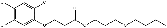 3-butoxypropyl 3-(2,4,5-trichlorophenoxy)propanoate Structure