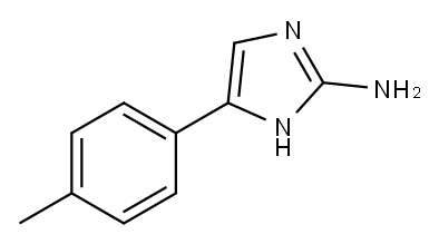 5-(4-甲基苯)-1H-咪唑-2-胺 结构式