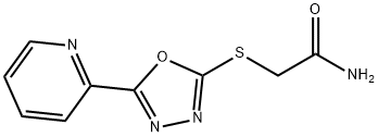 Acetamide, 2-[[5-(2-pyridinyl)-1,3,4-oxadiazol-2-yl]thio]- (9CI) Struktur