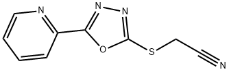 Acetonitrile, [[5-(2-pyridinyl)-1,3,4-oxadiazol-2-yl]thio]- (9CI) Struktur