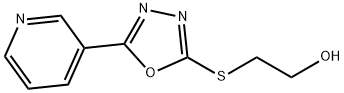 Ethanol, 2-[[5-(3-pyridinyl)-1,3,4-oxadiazol-2-yl]thio]- (9CI) Struktur