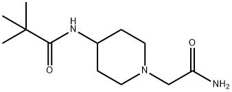 1-Piperidineacetamide,4-[(2,2-dimethyl-1-oxopropyl)amino]-(9CI) 结构式