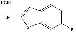 Benzo[b]thiophen-2-aMine, 6-broMo-, hydrochloride (1:1), 604757-36-0, 结构式